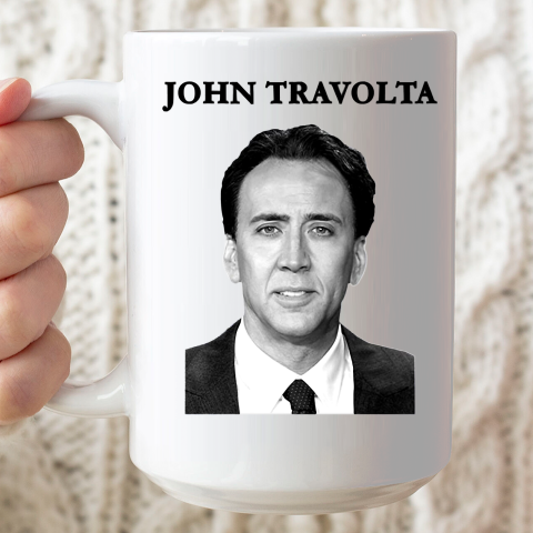 John Travolta Nicolas Cage Shirt Ceramic Mug 15oz