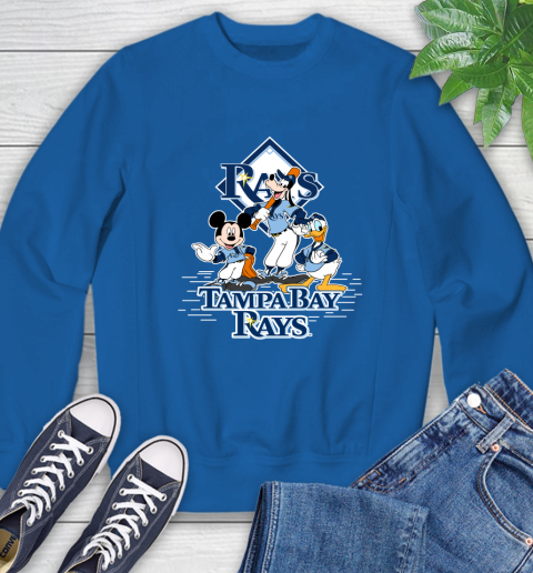 MLB Tampa Bay Rays Mickey Mouse Donald Duck Goofy Baseball T Shirt Sweatshirt 9