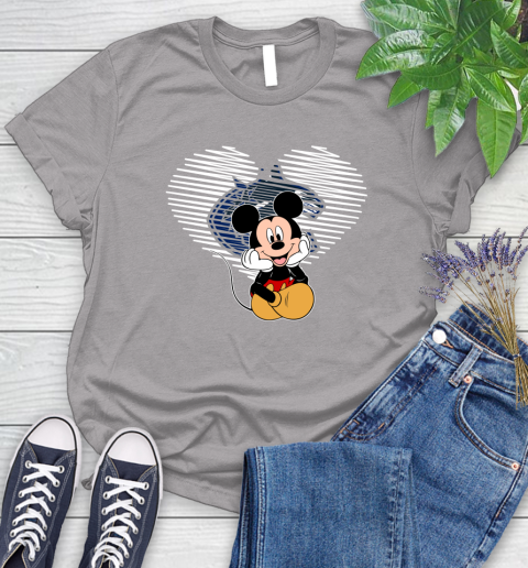 NHL Vancouver Canucks The Heart Mickey Mouse Disney Hockey Women's T-Shirt 5