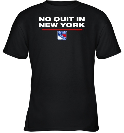 Fanatics Rangers No Quit in New York Youth T-Shirt