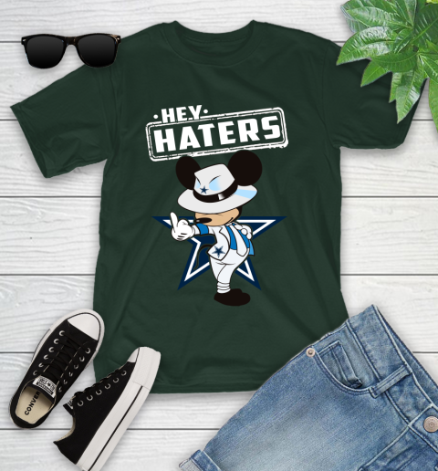 NFL Hey Haters Mickey Football Sports Dallas Cowboys Youth T-Shirt 5