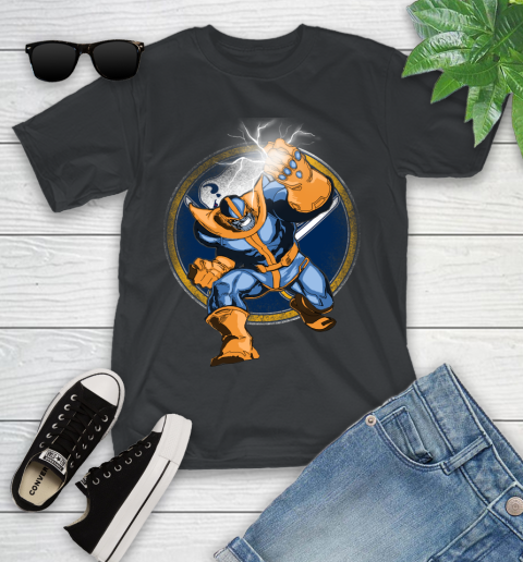 Buffalo Sabres NHL Hockey Thanos Avengers Infinity War Marvel Youth T-Shirt