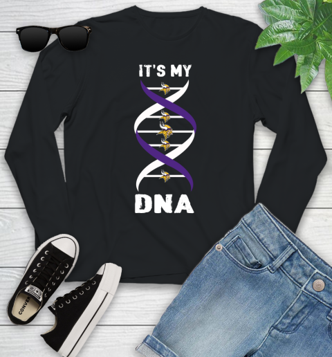 Minnesota Vikings NFL Football It's My DNA Sports Youth Long Sleeve