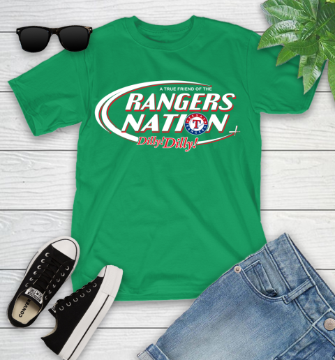 MLB A True Friend Of The Texas Rangers Dilly Dilly Baseball Sports Youth T-Shirt 8