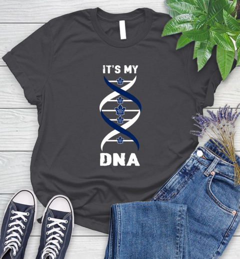 Toronto Maple Leafs NHL Hockey It's My DNA Sports Women's T-Shirt 8