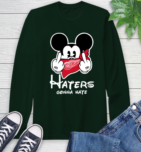NHL Dallas Stars Haters Gonna Hate Mickey Mouse Disney Hockey T Shirt Long Sleeve T-Shirt 7