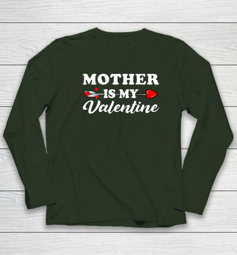 Funny Mother Is My Valentine Matching Family Heart Couples Long Sleeve T-Shirt 10
