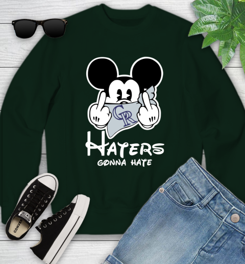 MLB Colorado Rockies Gonna Hate Mickey Mouse Disney Baseball T Shirt_000 Youth Sweatshirt 9