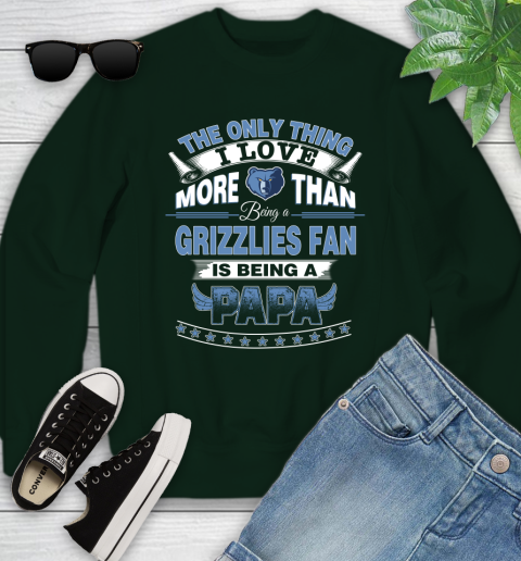 NBA The Only Thing I Love More Than Being A Memphis Grizzlies Fan Is Being A Papa Basketball Youth Sweatshirt 9