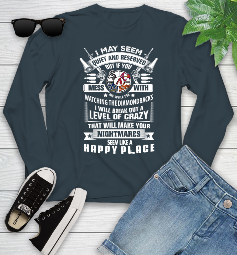 Arizona Diamondbacks MLB Baseball Don't Mess With Me While I'm Watching My Team Sports Youth Long Sleeve 9