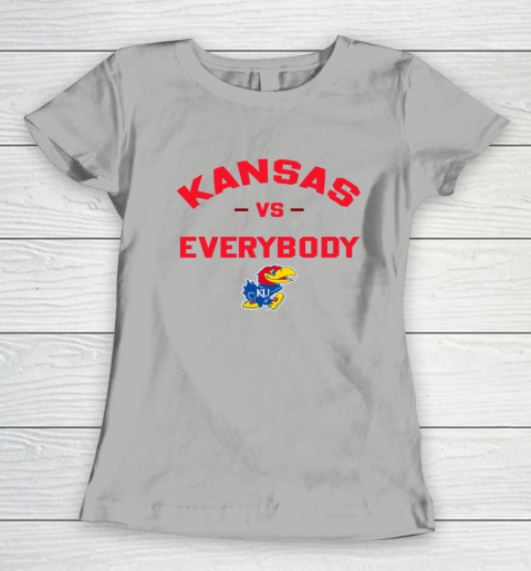 Kansas Jayhawks Vs Everybody Women's T-Shirt 7