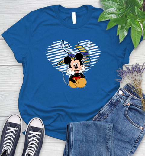 NFL Minnesota Vikings The Heart Mickey Mouse Disney Football T Shirt_000 Women's T-Shirt 12