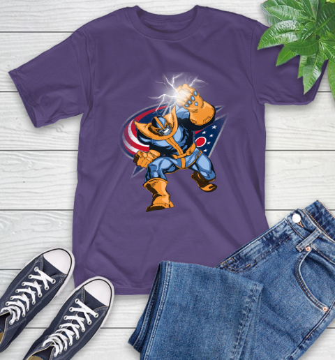 Columbus Blue Jackets NHL Hockey Thanos Avengers Infinity War Marvel T-Shirt 5