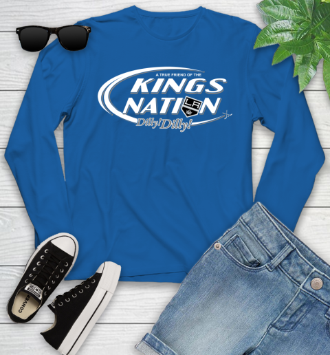 NHL A True Friend Of The Los Angeles Kings Dilly Dilly Hockey Sports Youth Long Sleeve 10