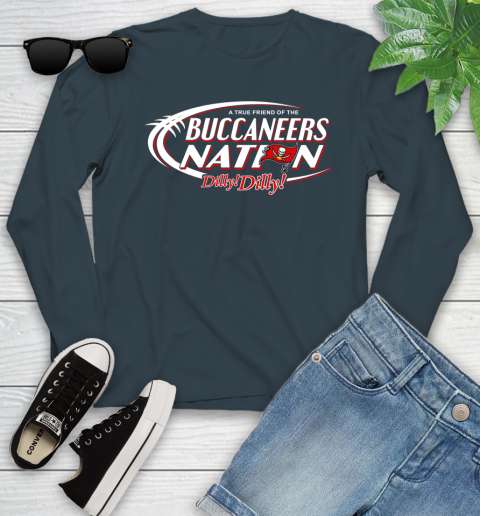 NFL A True Friend Of The Tampa Bay Buccaneers Dilly Dilly Football Sports Youth Long Sleeve 9