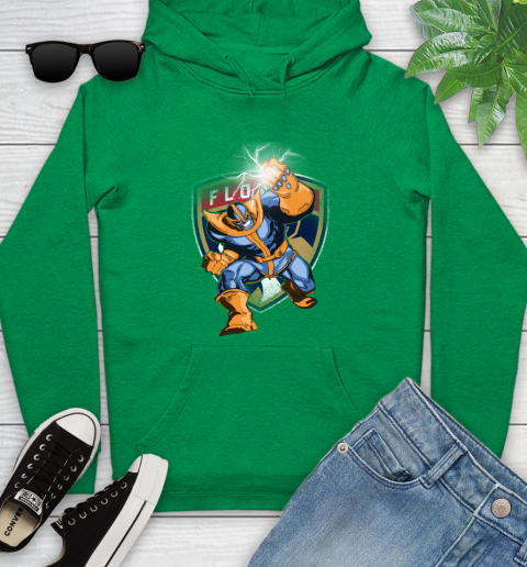 Florida Panthers NHL Hockey Thanos Avengers Infinity War Marvel Youth Hoodie 9