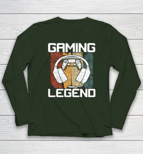 Gaming Legend PC Gamer Video Games Vintage Long Sleeve T-Shirt 3
