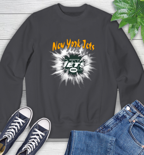 New York Jets NFL Football Adoring Fan Rip Sports Sweatshirt 6