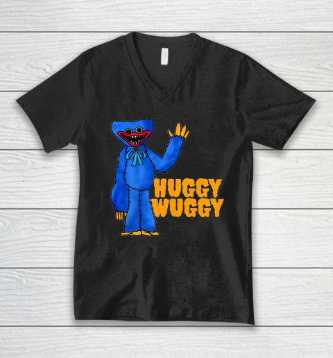 Huggy Shirt Poppy Playtime Horror Scary Game V-Neck T-Shirt