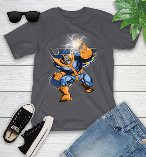 St.Louis Blues NHL Hockey Thanos Avengers Infinity War Marvel Youth T-Shirt 6