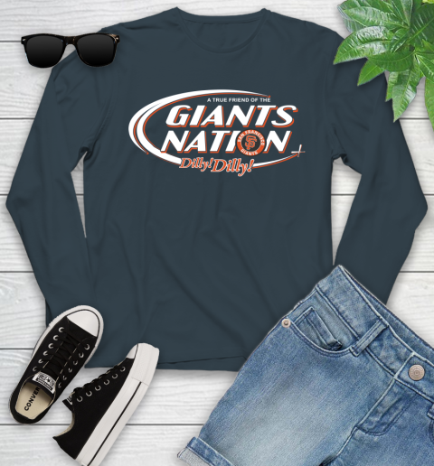 MLB A True Friend Of The San Francisco Giants Dilly Dilly Baseball Sports Youth Long Sleeve 9