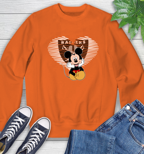 NFL Oakland Raiders The Heart Mickey Mouse Disney Football T Shirt_000 Sweatshirt 3