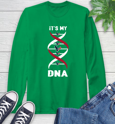 Houston Texans NFL Football It's My DNA Sports Long Sleeve T-Shirt 8