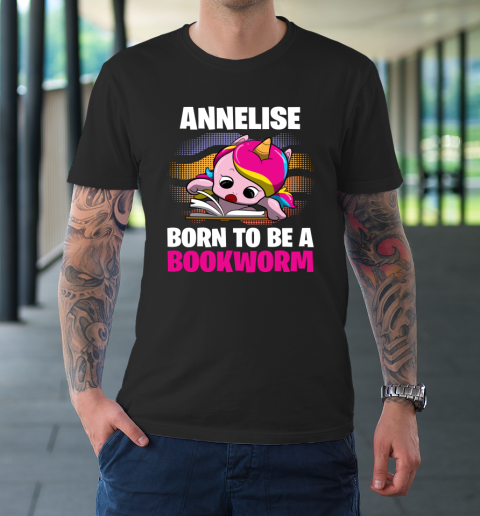 Annelise Born To Be A Bookworm Unicorn T-Shirt 1