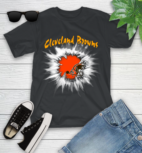Cleveland Browns NFL Football Adoring Fan Rip Sports Youth T-Shirt