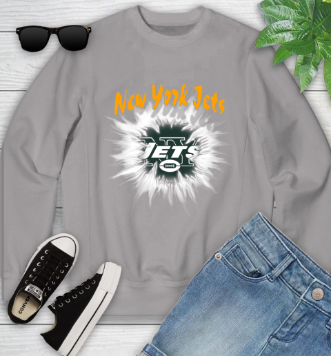 New York Jets NFL Football Adoring Fan Rip Sports Youth Sweatshirt 3