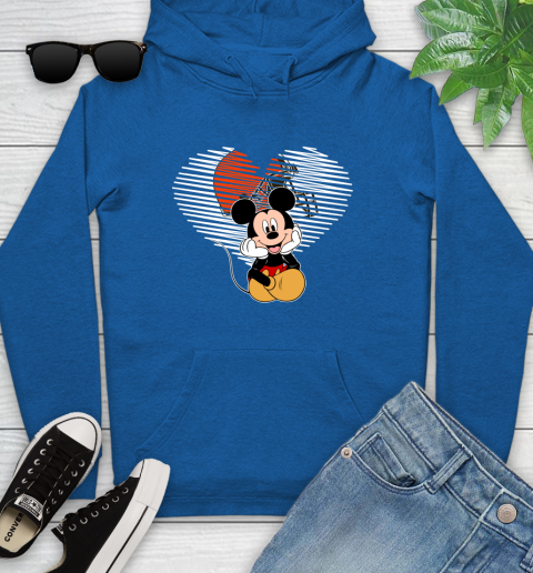 NFL Cleveland Browns The Heart Mickey Mouse Disney Football T Shirt_000 Youth Hoodie 11