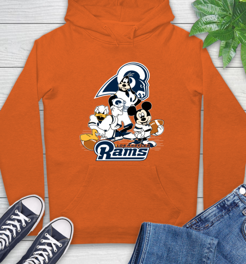 NFL Los Angeles Rams Mickey Mouse Donald Duck Goofy Football Shirt Hoodie 4