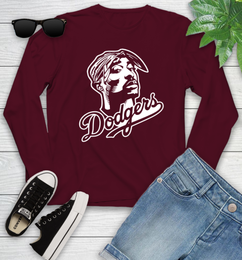 Tupac Dodgers Youth Long Sleeve 6