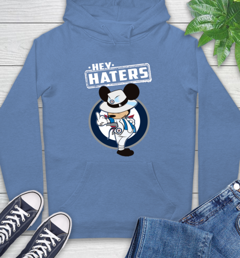 NHL Hey Haters Mickey Hockey Sports Winnipeg Jets Hoodie 11
