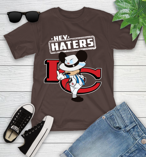 NFL Hey Haters Mickey Football Sports Kansas City Chiefs Youth T-Shirt 7