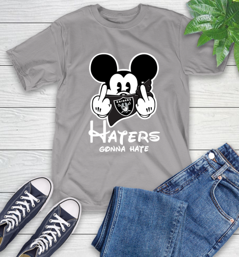 NFL Oakland Raiders Haters Gonna Hate Mickey Mouse Disney Football T Shirt T-Shirt 6