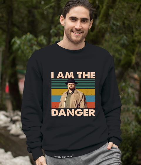 Breaking Bad Vintage T Shirt, Walter White T Shirt, I Am The Danger Tshirt