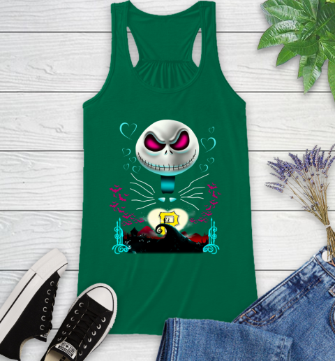 MLB Pittsburgh Pirates Jack Skellington Sally The Nightmare Before Christmas Baseball Racerback Tank 6