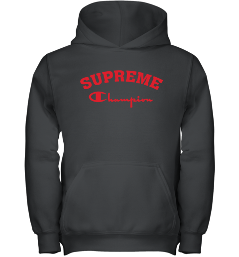 red supreme champion hoodie