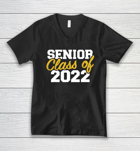 Senior Class Of 2022 Gift Graduation College Retro V-Neck T-Shirt