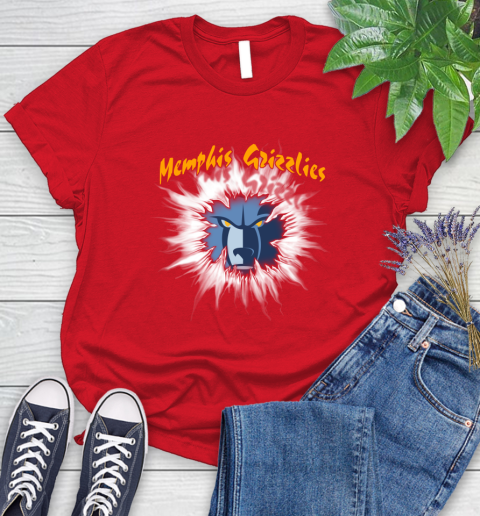 Memphis Grizzlies NBA Basketball Rip Sports Women's T-Shirt 13