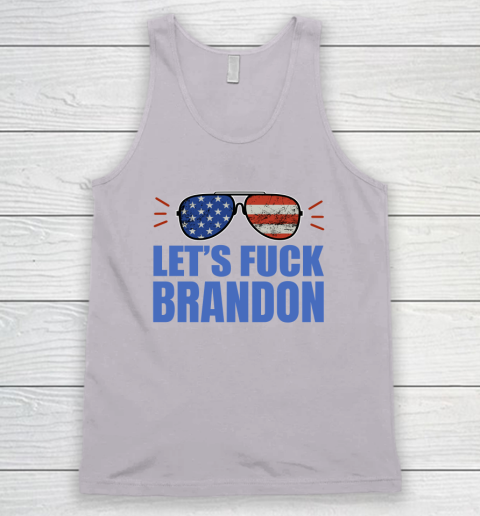 Let's Fuck Brandon US Flag Sunglasses Tank Top 2