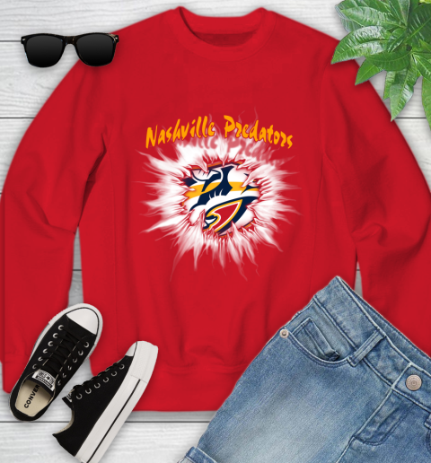 Nashville Predators NHL Hockey Adoring Fan Rip Sports Youth Sweatshirt 8