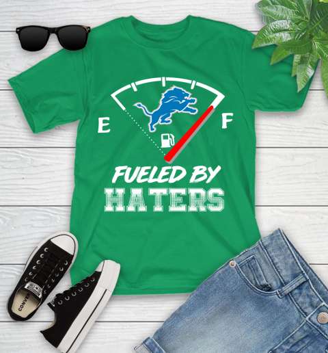 Detroit Lions NFL Football Fueled By Haters Sports Youth T-Shirt 8