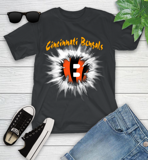 Cincinnati Bengals NFL Football Adoring Fan Rip Sports Youth T-Shirt
