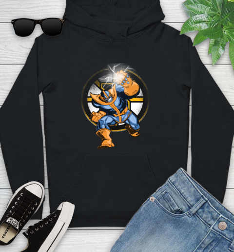 Boston Bruins NHL Hockey Thanos Avengers Infinity War Marvel Youth Hoodie