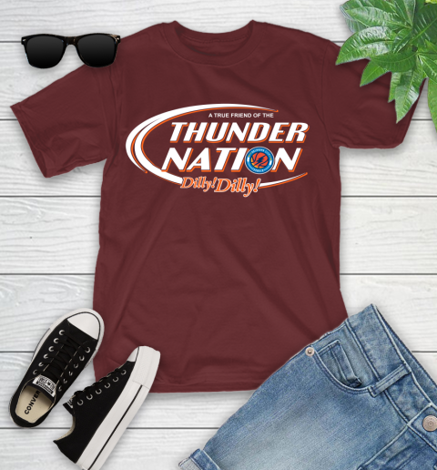 NBA A True Friend Of The Oklahoma City Thunder Dilly Dilly Basketball Sports Youth T-Shirt 14