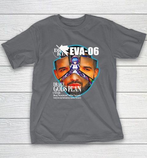 Drake Evangelion Shirt Drake Eva 06 Drake Gods Plan Youth T-Shirt 6