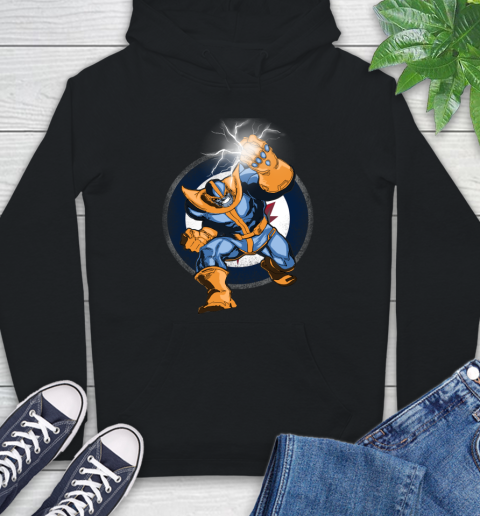 Winnipeg Jets NHL Hockey Thanos Avengers Infinity War Marvel Hoodie