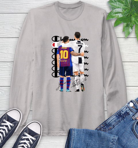Champion Ronaldo and Messi Signatures Long Sleeve T-Shirt 11